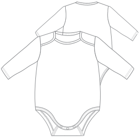 Fashion sewing patterns for Babies Body ML 008